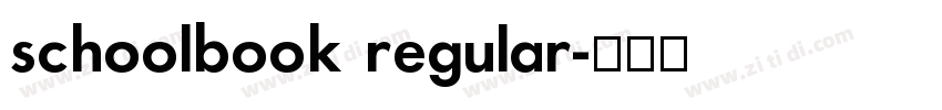 schoolbook regular字体转换